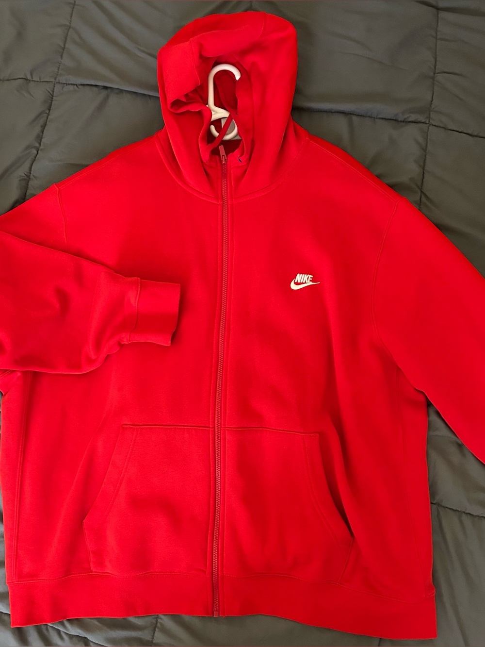 Nike Red Full-Zip Hooded Tracksuit Set Hoodie Pants Logo Big & Tall 4XL